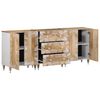 vidaXL Sideboards 3 pcs 60x33.5x75 cm Solid Wood Mango