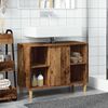 vidaXL Bathroom Cabinet Old Wood 80x33x60 cm Engineered Wood