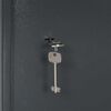 vidaXL Safe Box with Lock Dark grey 35 x 31 x 50 cm Steel