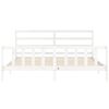 vidaXL Bed Frame without Mattress White 200x200 cm Solid Wood Pine
