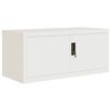 vidaXL File Cabinet White 90x40x240 cm Steel