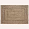 vidaXL Area Rug Natural and Black 160 x 230 cm Jute