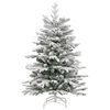 vidaXL Artificial Hinged Christmas Tree White 150 cm PE and PVC
