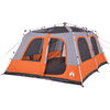 vidaXL Family Tent Dome 10-Person Grey and Orange Quick Release