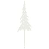 vidaXL Garden Stake 20 x 6 cm Steel White
