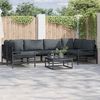 vidaXL Garden Sofa Set Anthracite Steel