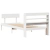 vidaXL Bed Frame without Mattress White 100x200 cm Solid Wood Pine