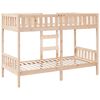 vidaXL Bunk Bed 90x190 cm Solid Wood Pine