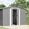vidaXL Garden Shed Grey 257x779x181 cm Galvanised steel
