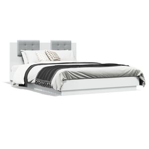 vidaXL Bed Frame without Mattress White 140x200 cm