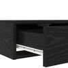 vidaXL Bed Drawers Black Oak 140 x 36.5 x 16.5 cm Engineered Wood