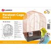 FLAMINGO Budgie Cage Klara 1 39x25x53 cm Copper