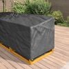 vidaXL Furniture Cover Black 235 x 235 x 80 cm 600D Oxford Fbric