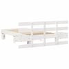 vidaXL Bed Frame with Headboard White 90 x 190 cm Solid Pine Wood