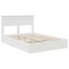 vidaXL Storage Bed with Headboard White 140 x 200 cm Engineered Wood