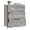 vidaXL Sideboard Grey Sonoma 69.5x34x90 cm Engineered Wood