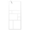 vidaXL Walk-in Shower Wall 80x195 cm ESG Glass White