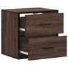 vidaXL Wall-mounted Bedside Cabinets 2 pcs Brown Oak 40x31x39.5 cm