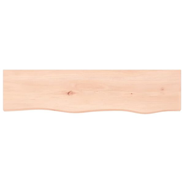 vidaXL Wall Shelf 80x20x6 cm Untreated Solid Wood Oak