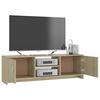 vidaXL TV Cabinet Sonoma Oak 120x30x37.5 cm Engineered Wood
