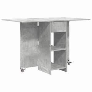 vidaXL Dinning Table 115 x 70 x 75 cm Engineered Wood Concrete Grey