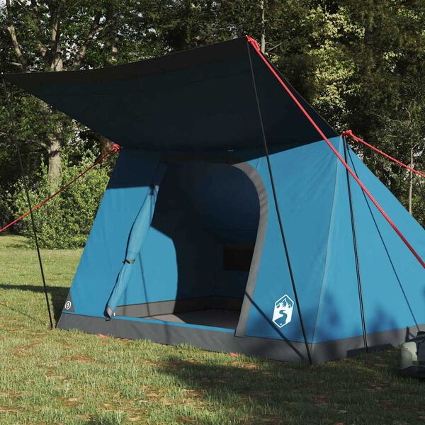 vidaXL Camping Tent with Roof Blue 282 x 225 x 154 cm Taffeta