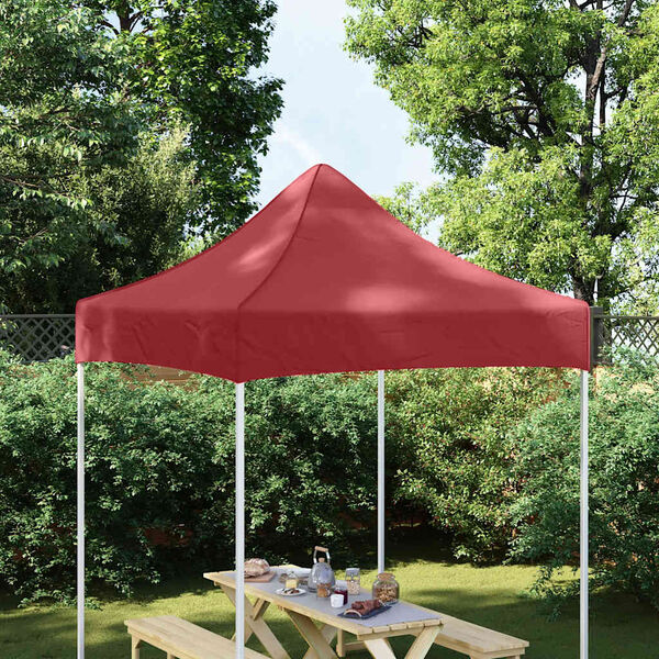 vidaXL Party Tent Roof 2x2 m Burgundy 270 g/m&sup2;