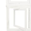 vidaXL Room Divider 3 Panels White Solid Wood Paulownia