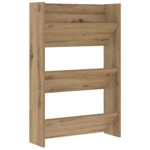 vidaXL Shoe Cabinet Artisan Oak 60 x 18 x 90 cm Engineered Wood