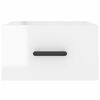 vidaXL Wall-mounted Bedside Cabinets 2 pcs High Gloss White 35x35x20 cm