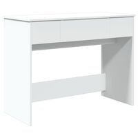 vidaXL Dressing Table with Mirror White 100x45x76 cm