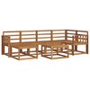 vidaXL Outdoor Sofa Set 7 pcs Natural Solid Acacia Wood
