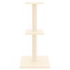 vidaXL Cat Tree with Sisal Scratching Posts Cream 73 cm