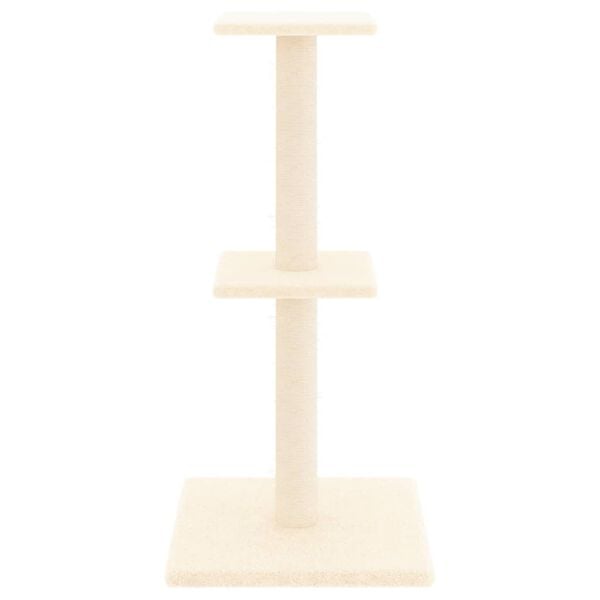 vidaXL Cat Tree with Sisal Scratching Posts Cream 73 cm