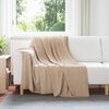 vidaXL Throw Blanket Camel 200 x 150 cm Fleece
