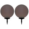 vidaXL Outdoor Solar Lamps 2 pcs LED Spherical 50 cm RGB