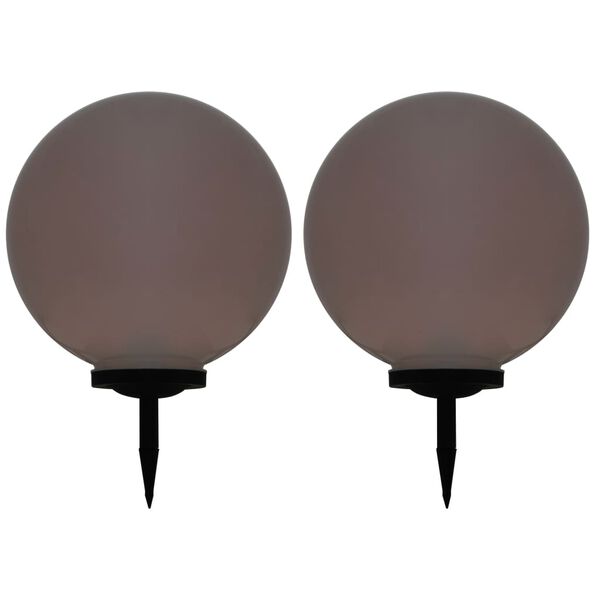 vidaXL Outdoor Solar Lamps 2 pcs LED Spherical 50 cm RGB