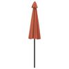 vidaXL Garden Parasol with Aluminium Pole 270 cm Terracotta