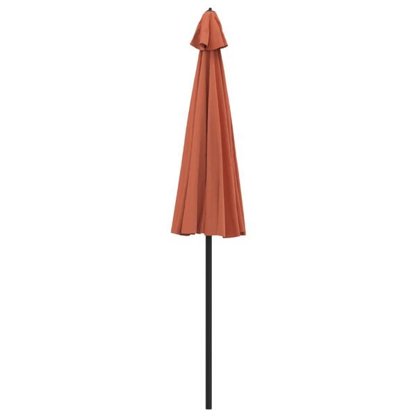 vidaXL Garden Parasol with Aluminium Pole 270 cm Terracotta