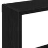 vidaXL Wall Shelf Black Oak 90x16x78 cm Engineered Wood