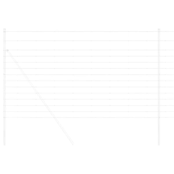 vidaXL Field Fence Silver 25 x 1.4 m Galvanised steel