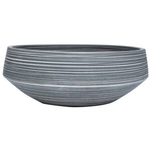vidaXL Countertop Basin Grey Round &Phi;41x14 cm Ceramic