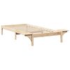 vidaXL Bed Frame Natural 75 x 190 cm Solid Pine Wood