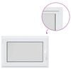 vidaXL Basement Window RISOR 95 x 50 cm PVC and Clear Plain Glass
