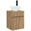 vidaXL Wall-mounted Sink Vanity Artisan Oak 39 x 35 x 63 cm
