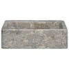vidaXL Sink Grey 40x40x12 cm Marble