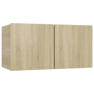 vidaXL Hanging TV Cabinet Sonoma Oak 60x30x30 cm
