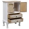 vidaXL Drawer Cabinet White 50x30x80 cm Wood