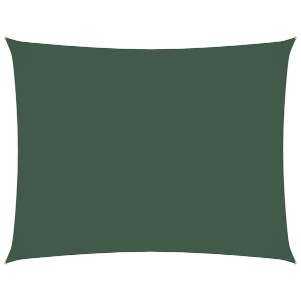 vidaXL Sunshade Sail Oxford Fabric Rectangular 3x4 m Dark Green