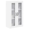 vidaXL Wall Glass Cabinet PORTO White 60 x 31 x 100 cm Engineered Wood
